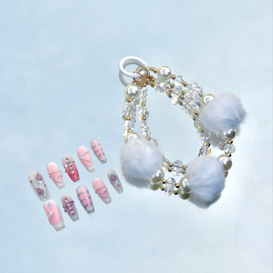 SET - Blush Pompons